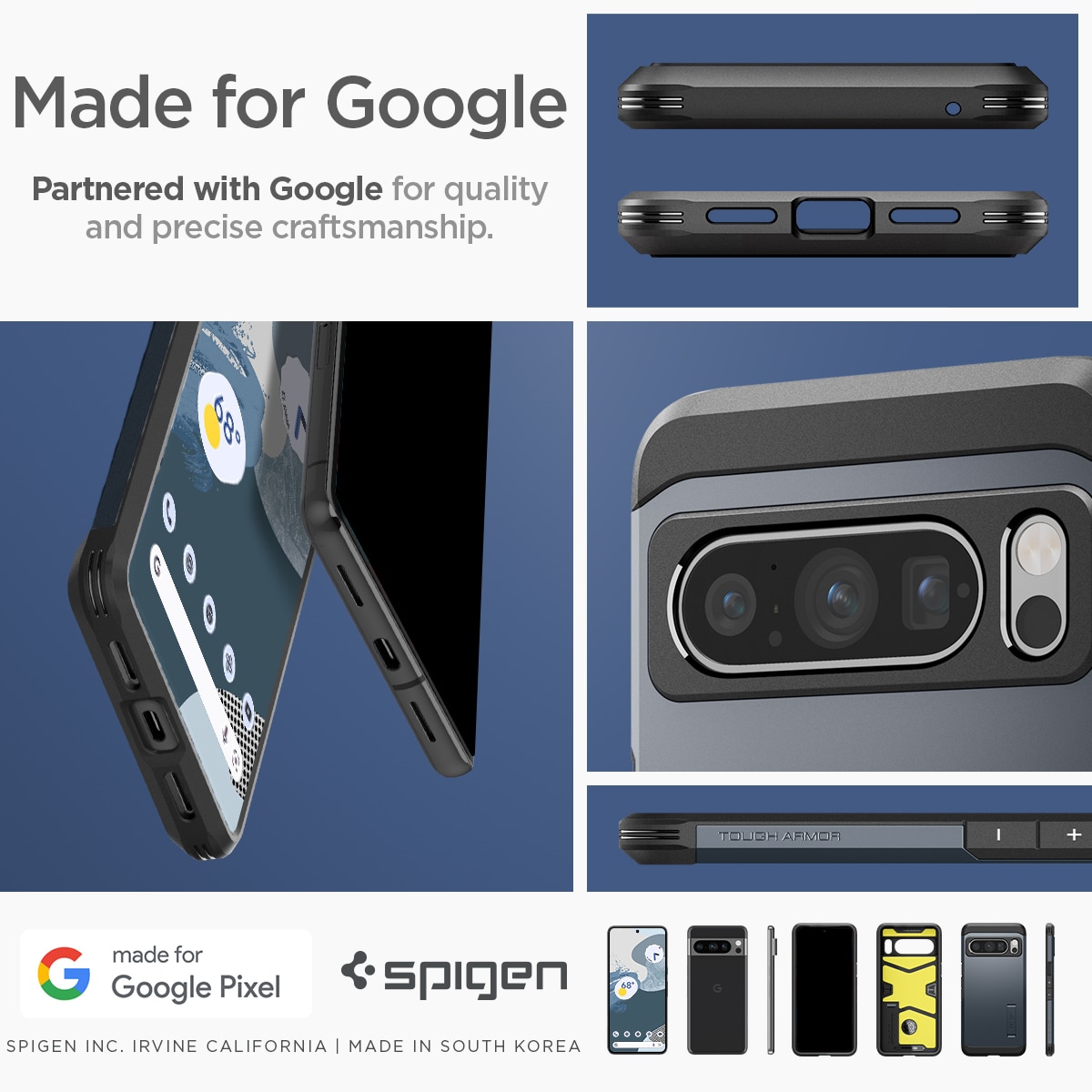 Case Tough Armor Google Pixel 8 Pro Metal Slate