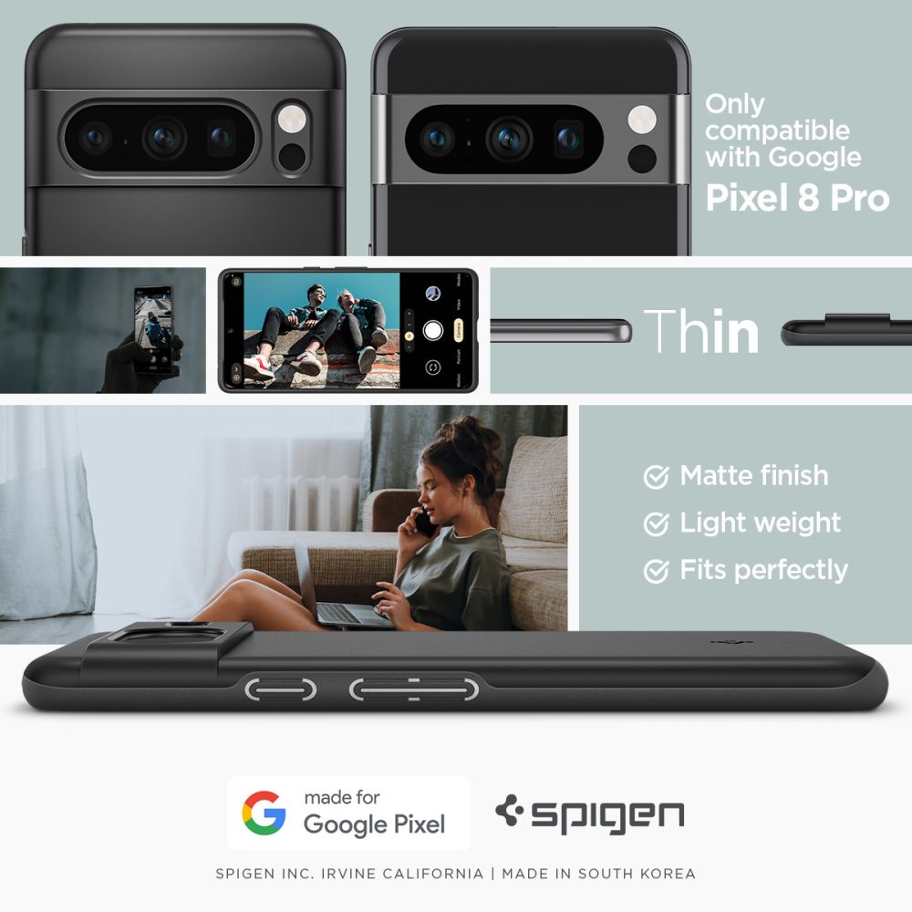 Case Thin Fit Google Pixel 8 Pro Black