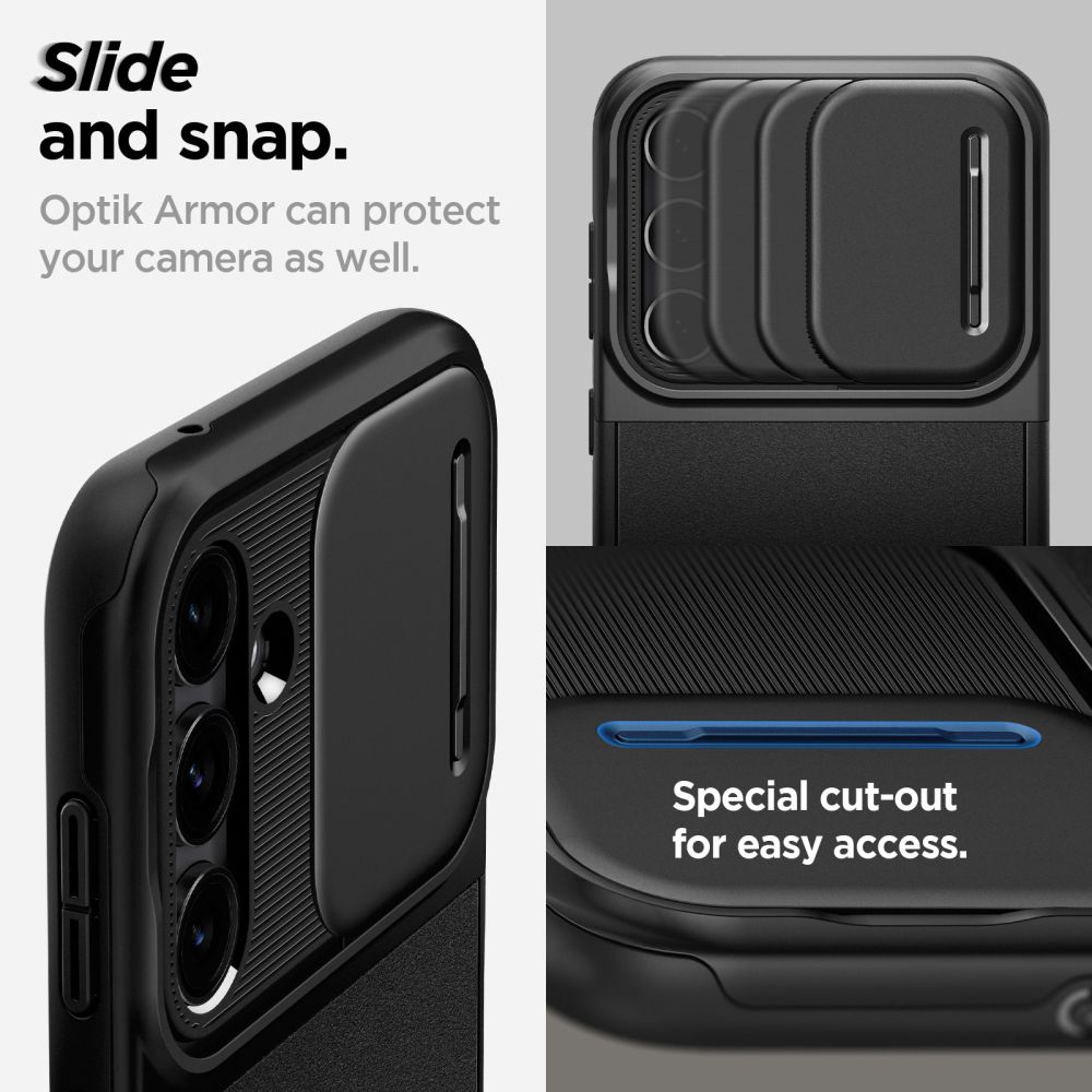 Case Optik Armor Samsung Galaxy S23 FE Zwart