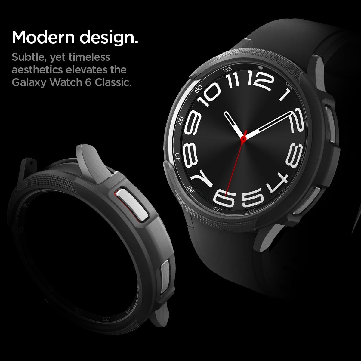 Case Liquid Air Samsung Galaxy Watch 6 Classic 47mm zwart