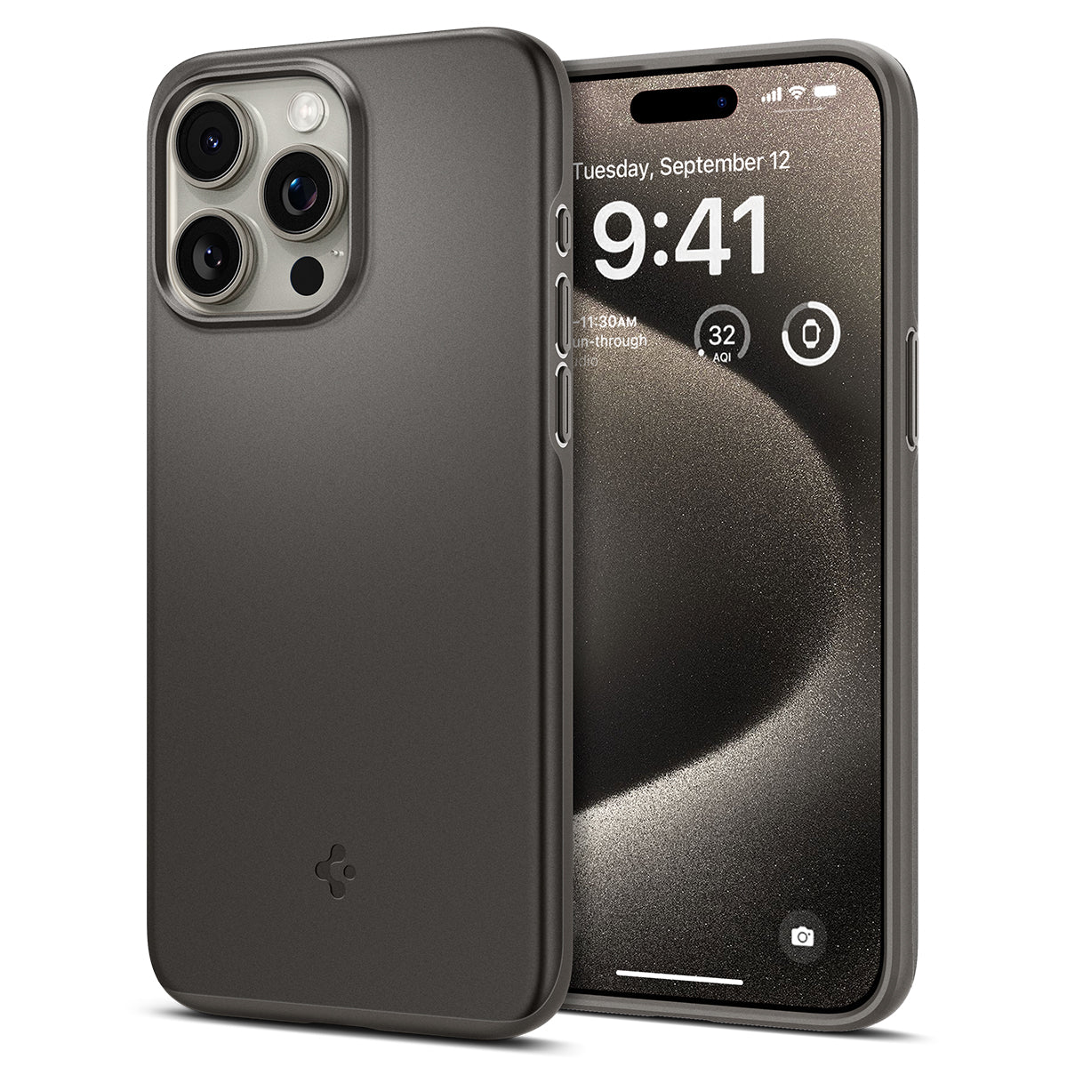 Case Thin Fit iPhone 15 Pro Max Gunmetal