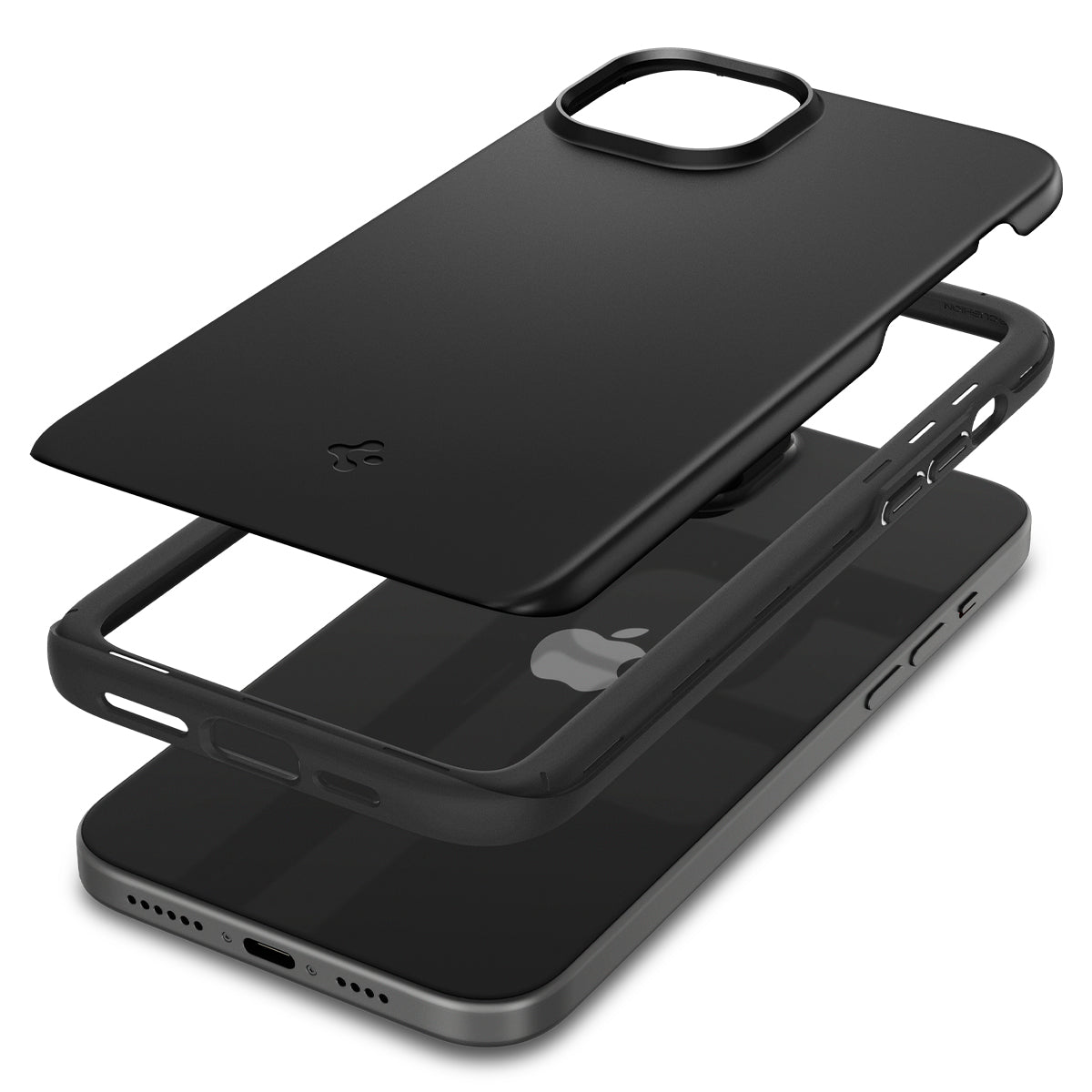 Case Thin Fit iPhone 15 Plus zwart