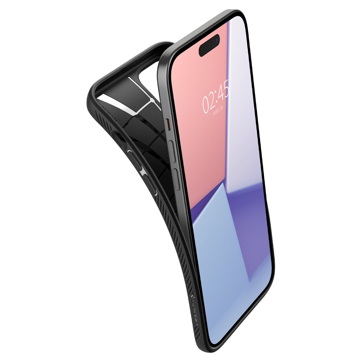 Case Liquid Air iPhone 15 Plus zwart