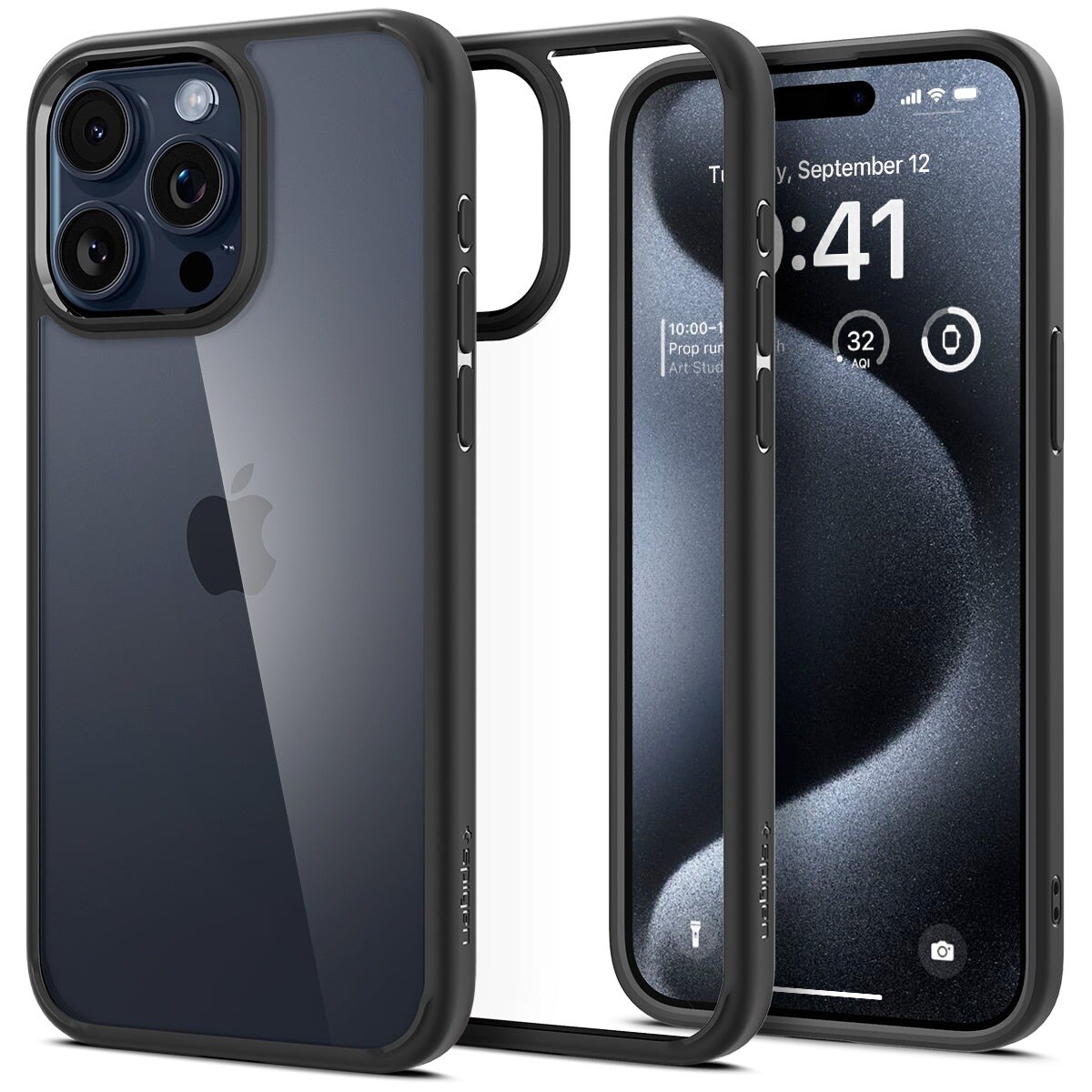 Case Ultra Hybrid iPhone 15 Pro Matte Black