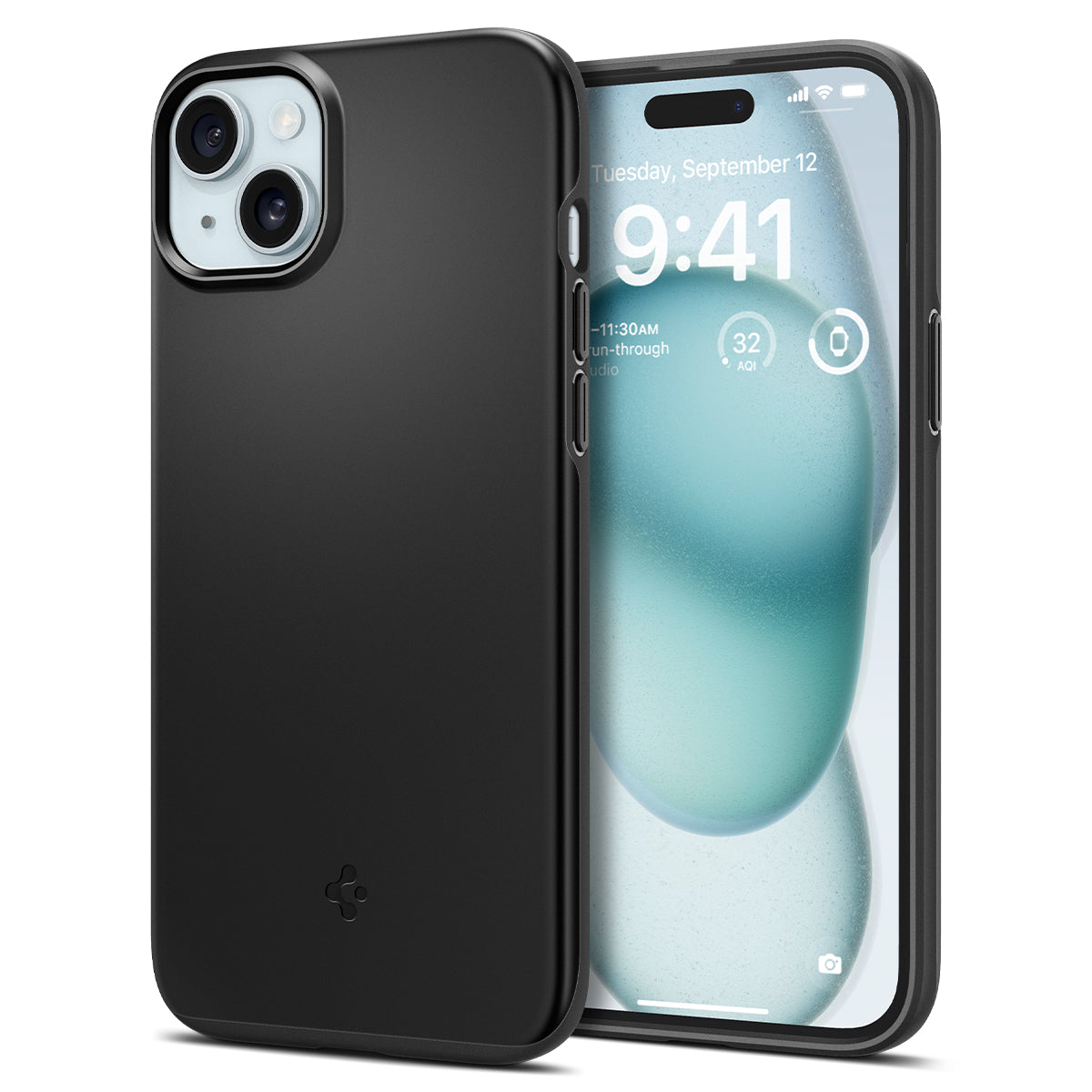 Case Thin Fit iPhone 15 zwart