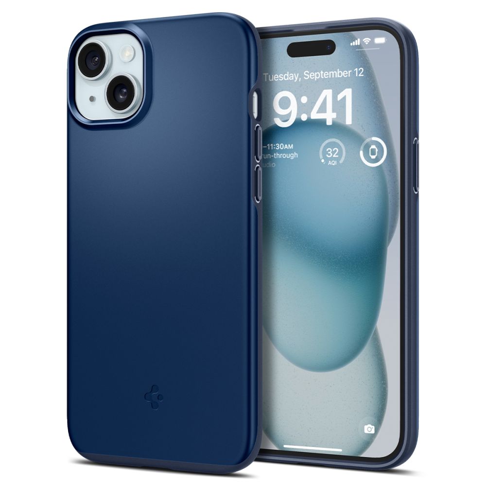 Hoesje Thin Fit iPhone 15 Navy Blue