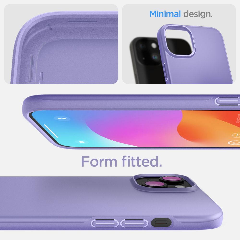 Case Thin Fit iPhone 15 Iris Purple