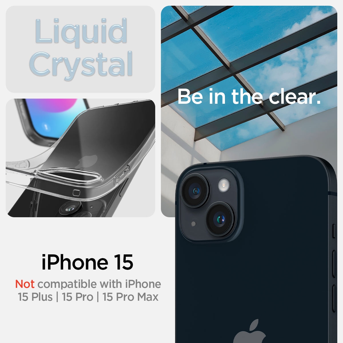 Case Liquid Crystal iPhone 15 Clear