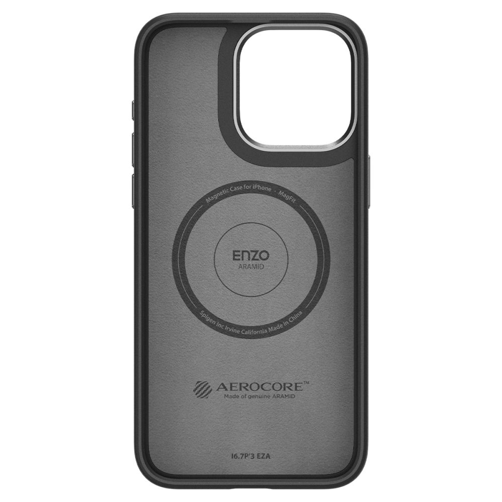 Hoesje Enzo Aramid MagSafe iPhone 15 Pro Max Black