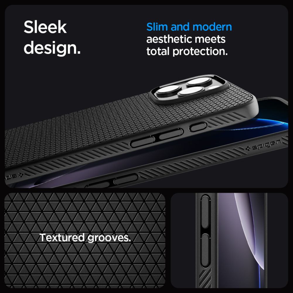 Case Liquid Air iPhone 16 Pro Matte Black