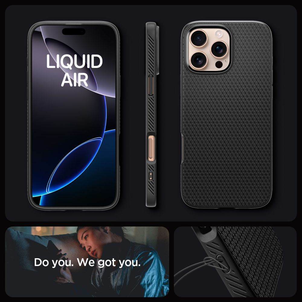 Case Liquid Air iPhone 16 Pro Matte Black