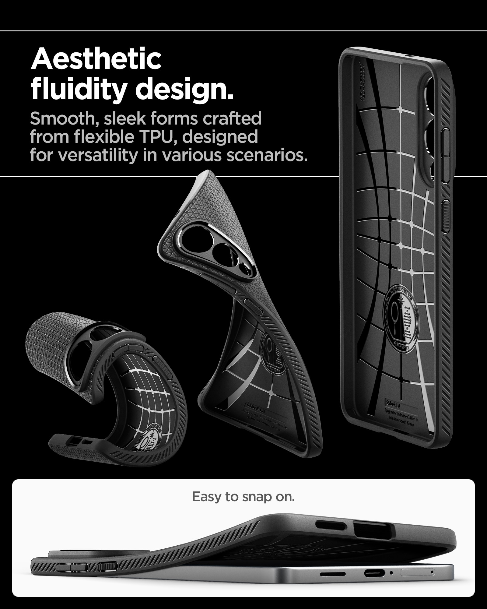 Case Liquid Air Samsung Galaxy S25 Edge Matte Black