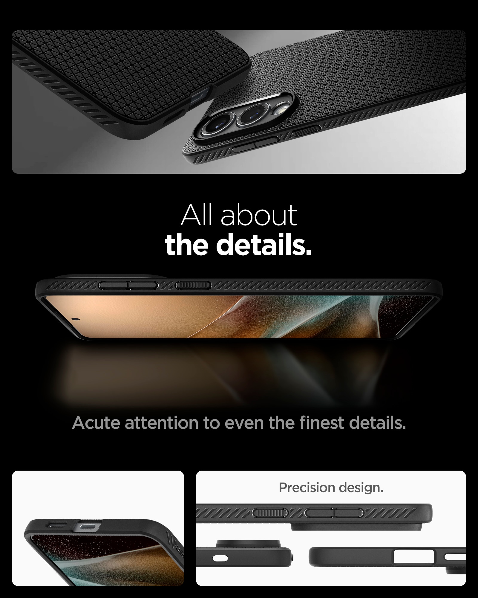 Case Liquid Air Samsung Galaxy S25 Edge Matte Black
