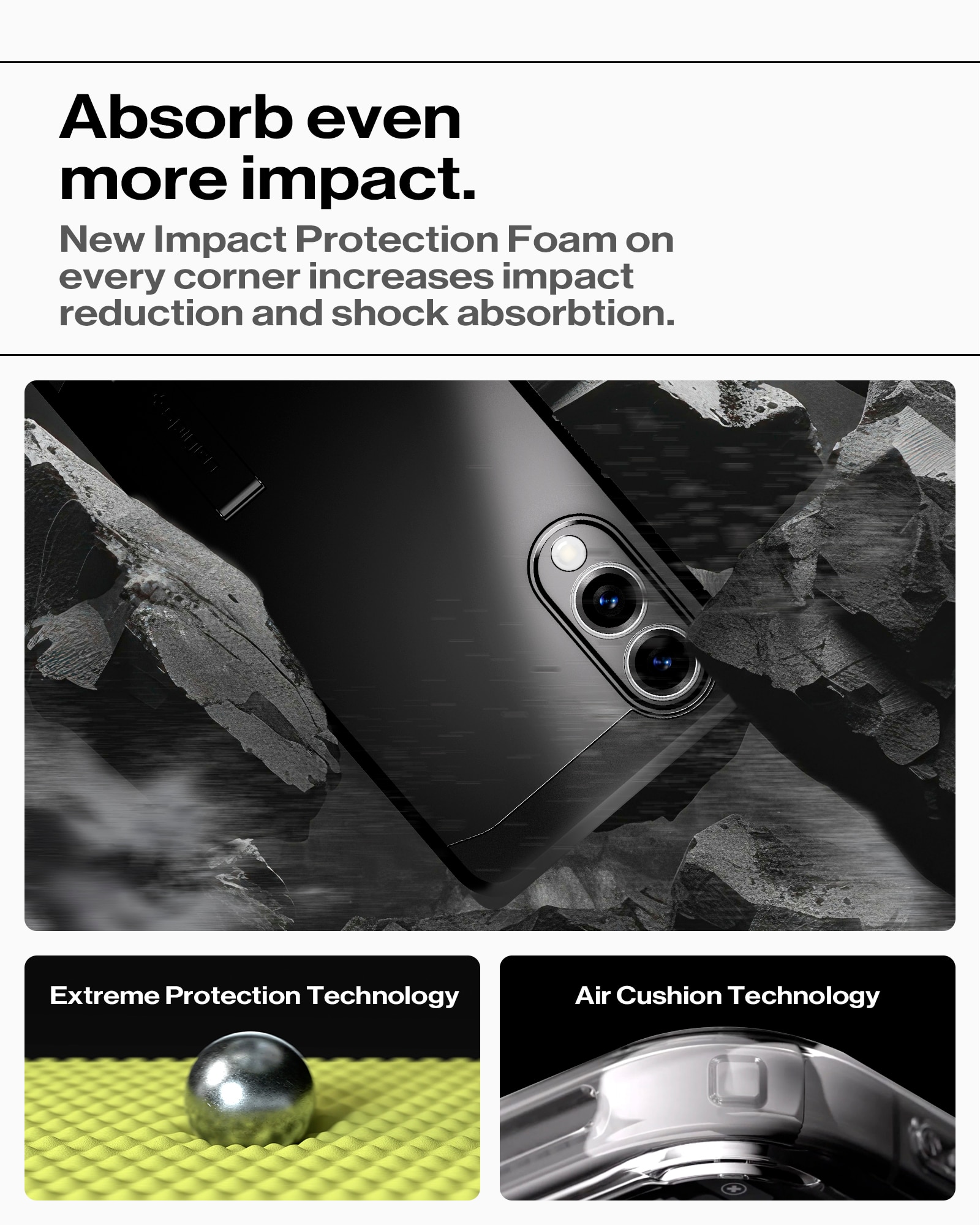 Case Tough Armor MagSafe Samsung Galaxy S25 Edge Zwart