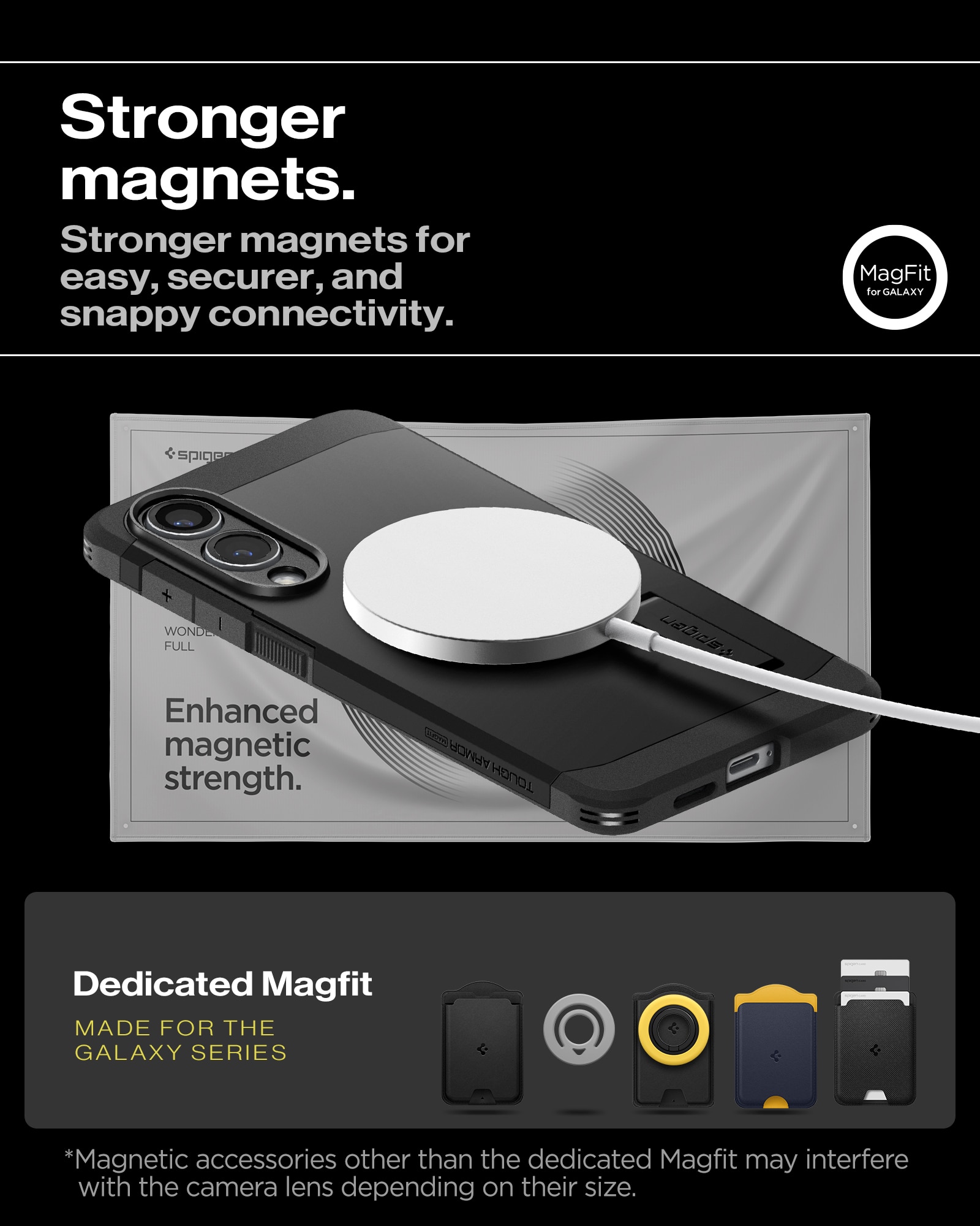 Case Tough Armor MagSafe Samsung Galaxy S25 Edge Zwart