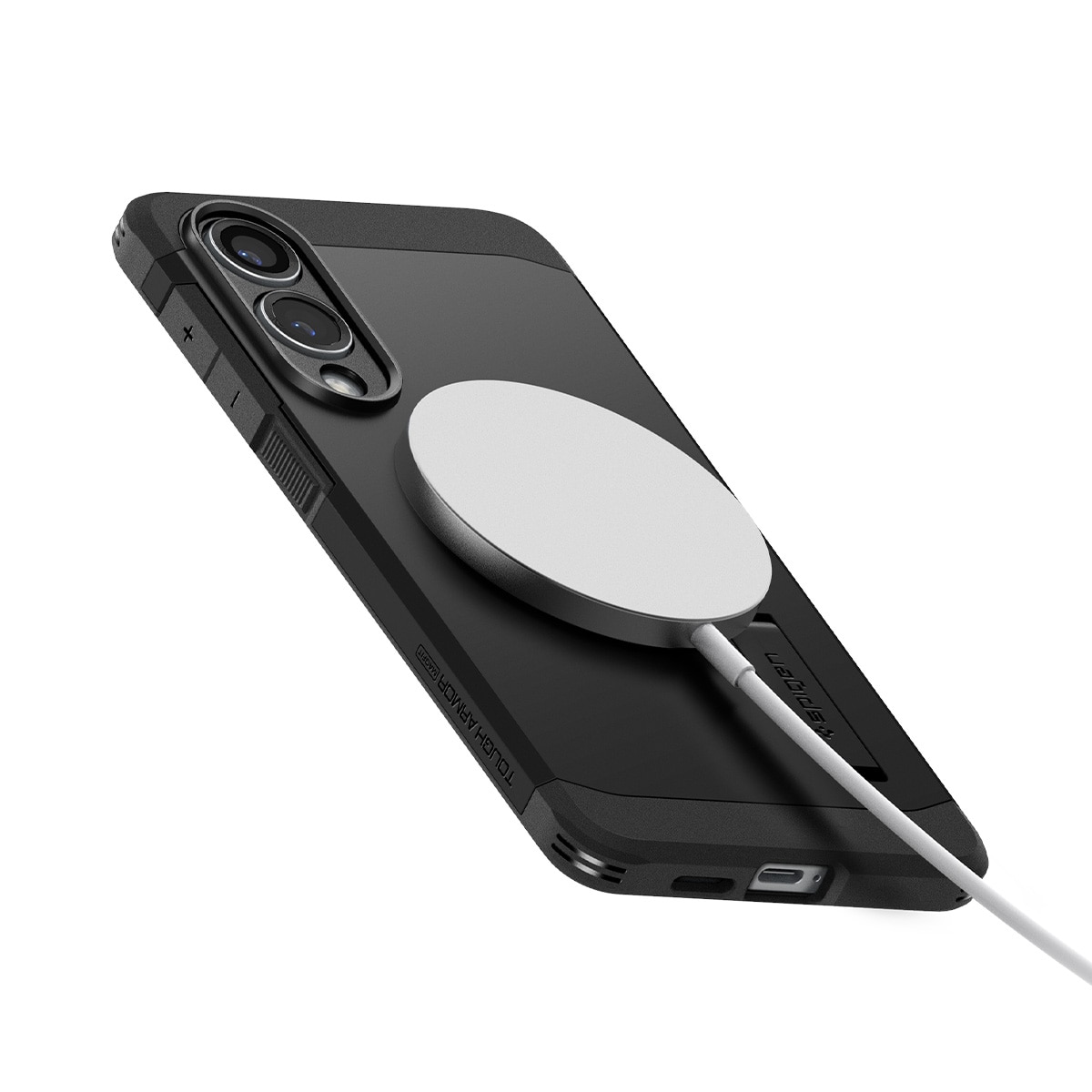 Case Tough Armor MagSafe Samsung Galaxy S25 Edge Zwart