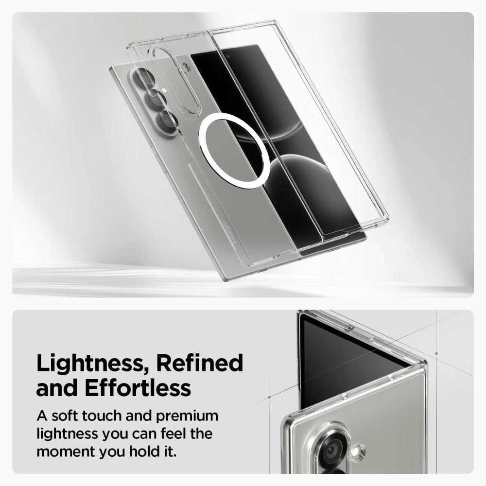 Case AirSkin MagSafe Samsung Galaxy Z Fold 7 Clear White