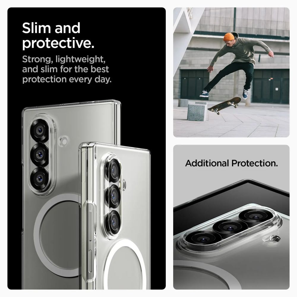 Case AirSkin MagSafe Samsung Galaxy Z Fold 7 Clear White