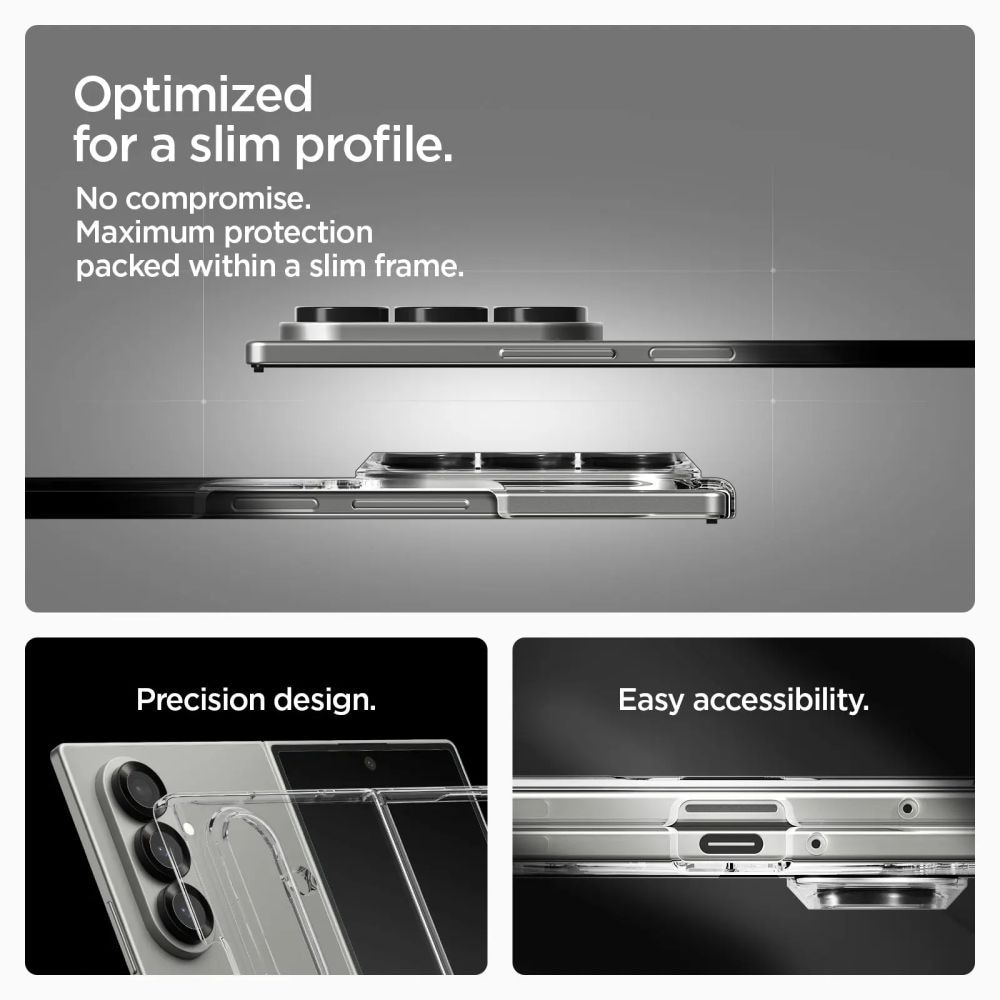 Case AirSkin MagSafe Samsung Galaxy Z Fold 7 Clear White