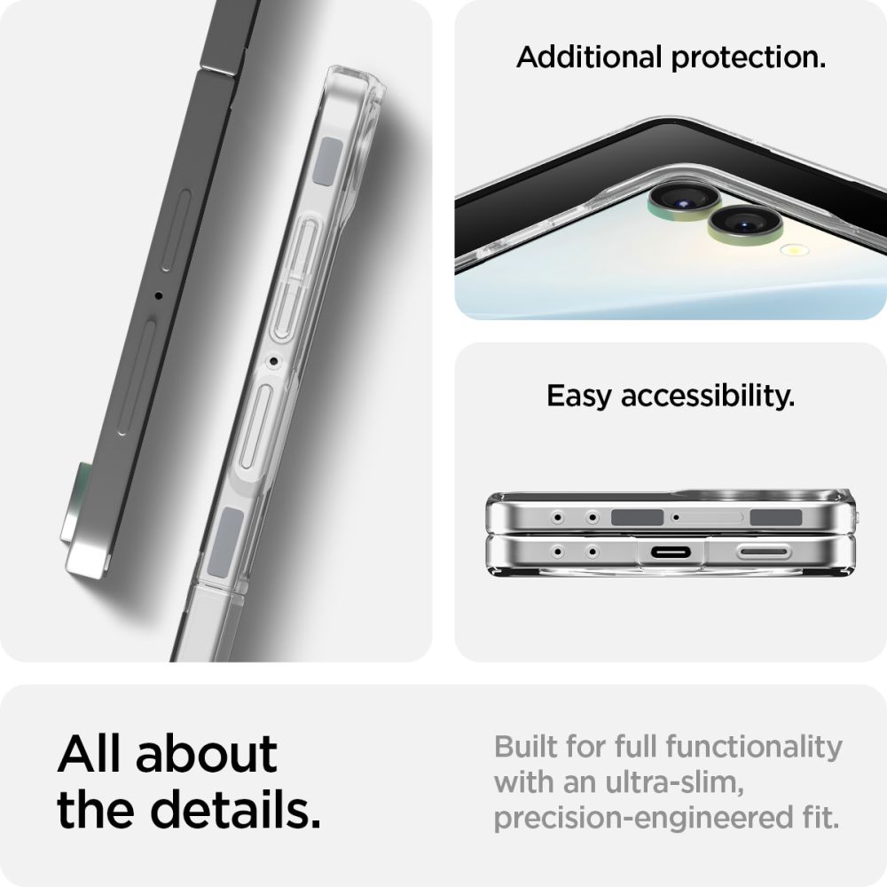 Case AirSkin MagSafe Samsung Galaxy Z Flip 7 Clear White