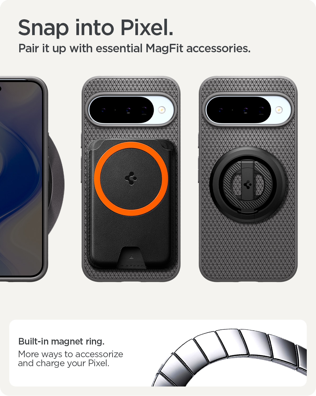 Case Liquid Air MagSafe Google Pixel 10 Marble Gray