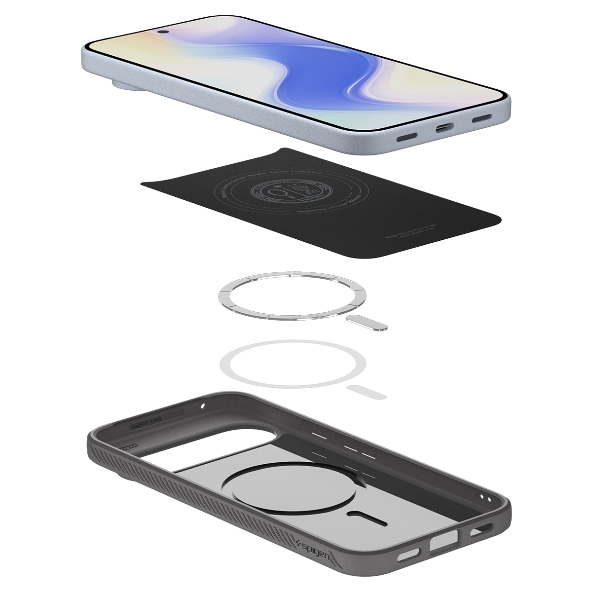 Case Liquid Air MagSafe Google Pixel 10 Marble Gray