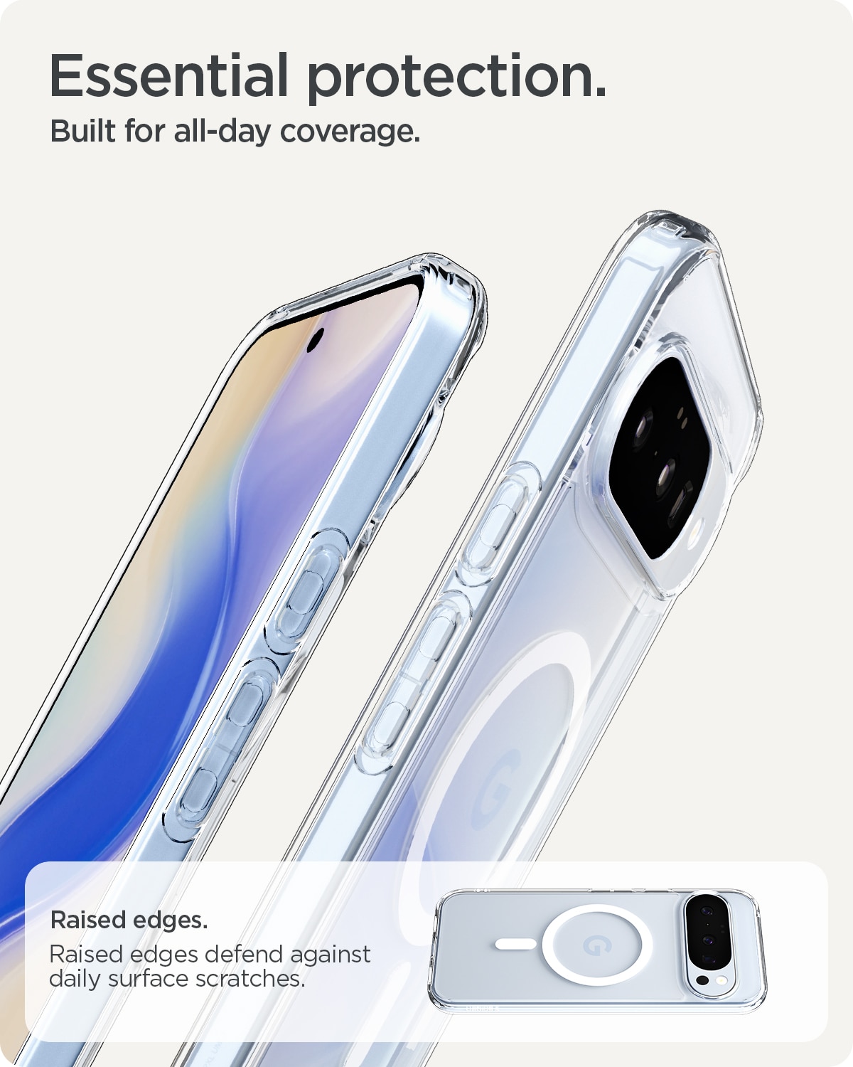Case Ultra Hybrid MagSafe Google Pixel 10 Pro Clear White