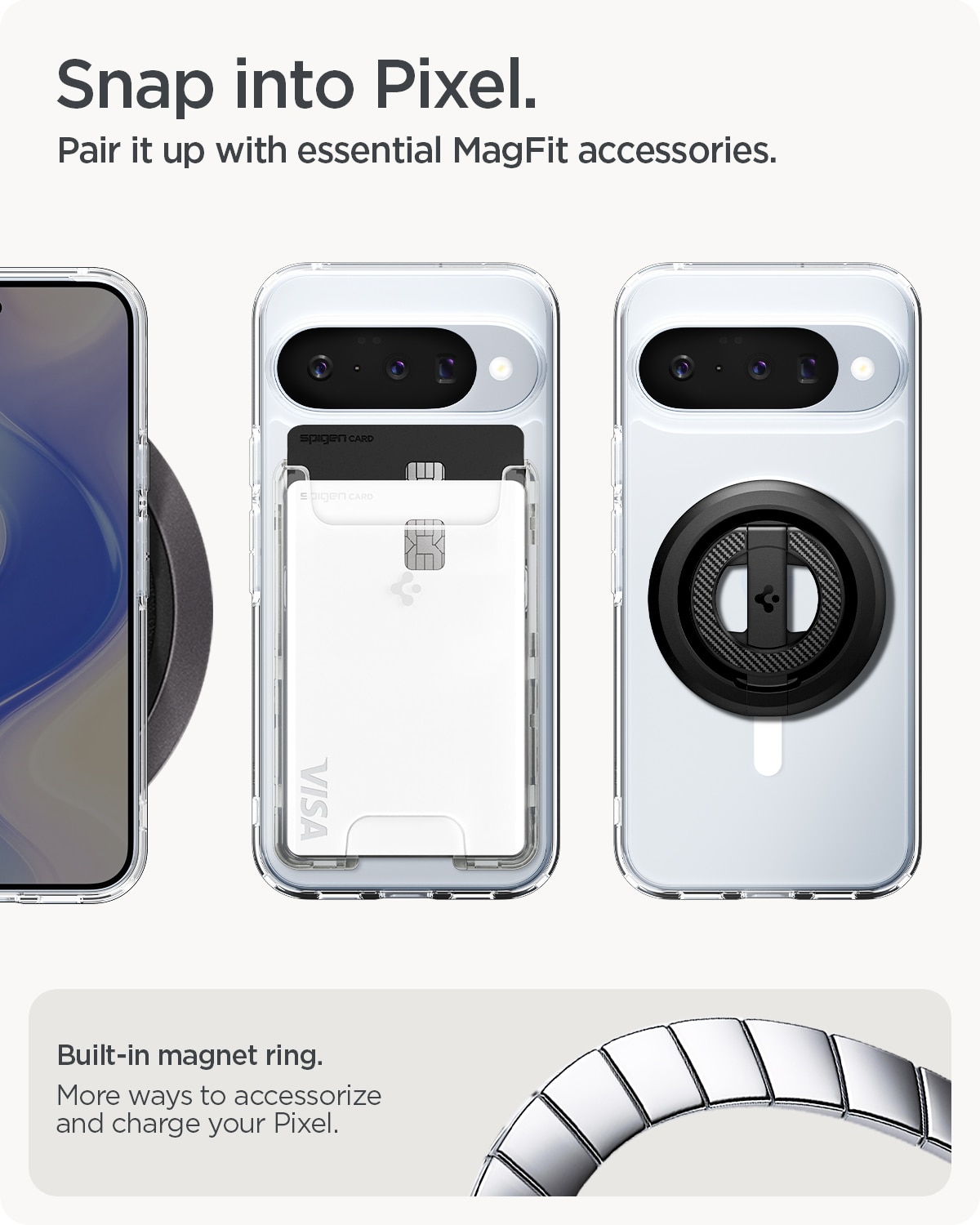 Case Ultra Hybrid MagSafe Google Pixel 10 Pro Clear White