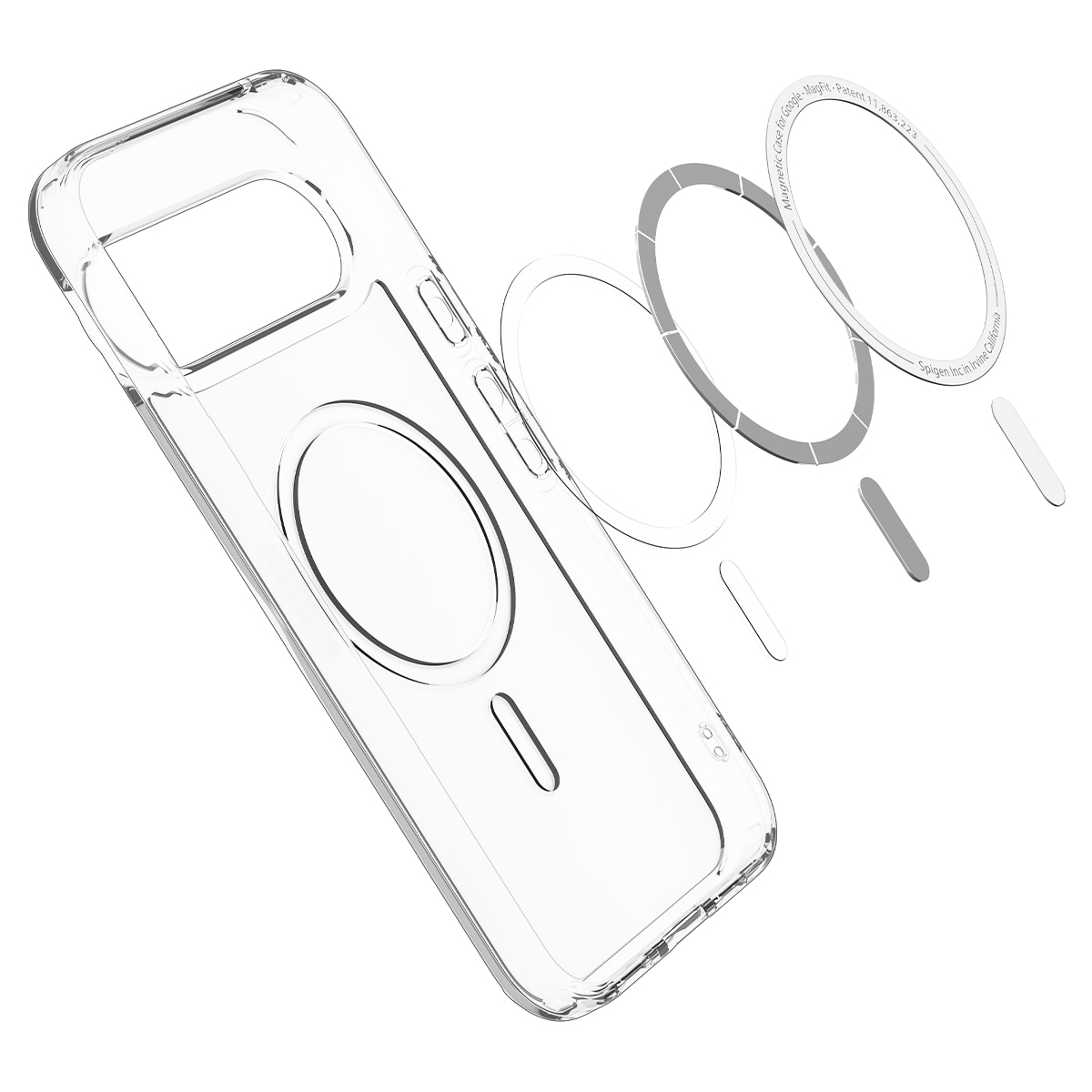 Case Ultra Hybrid MagSafe Google Pixel 10 Pro Clear White