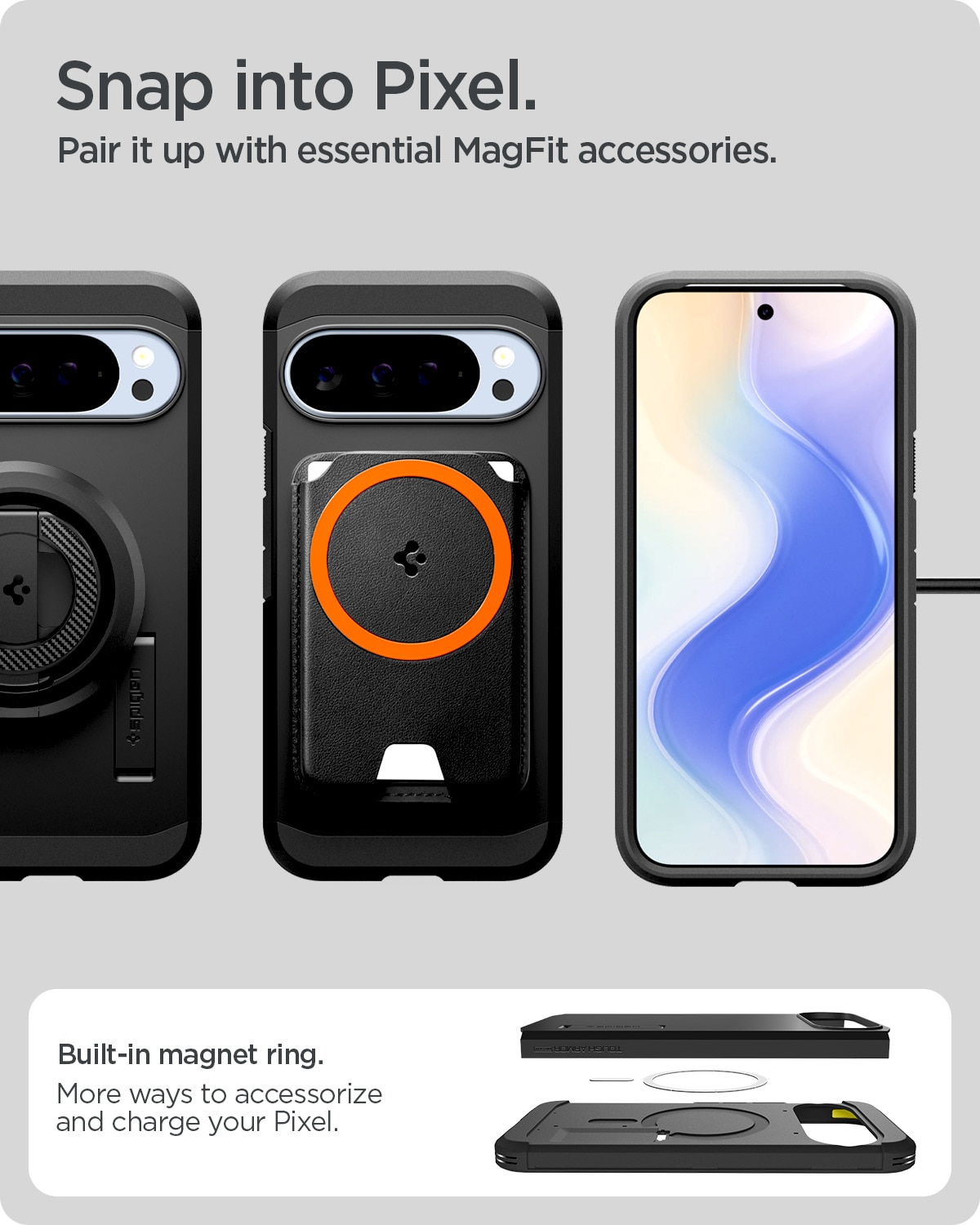 Case Tough Armor MagSafe Google Pixel 10 Pro XL Zwart