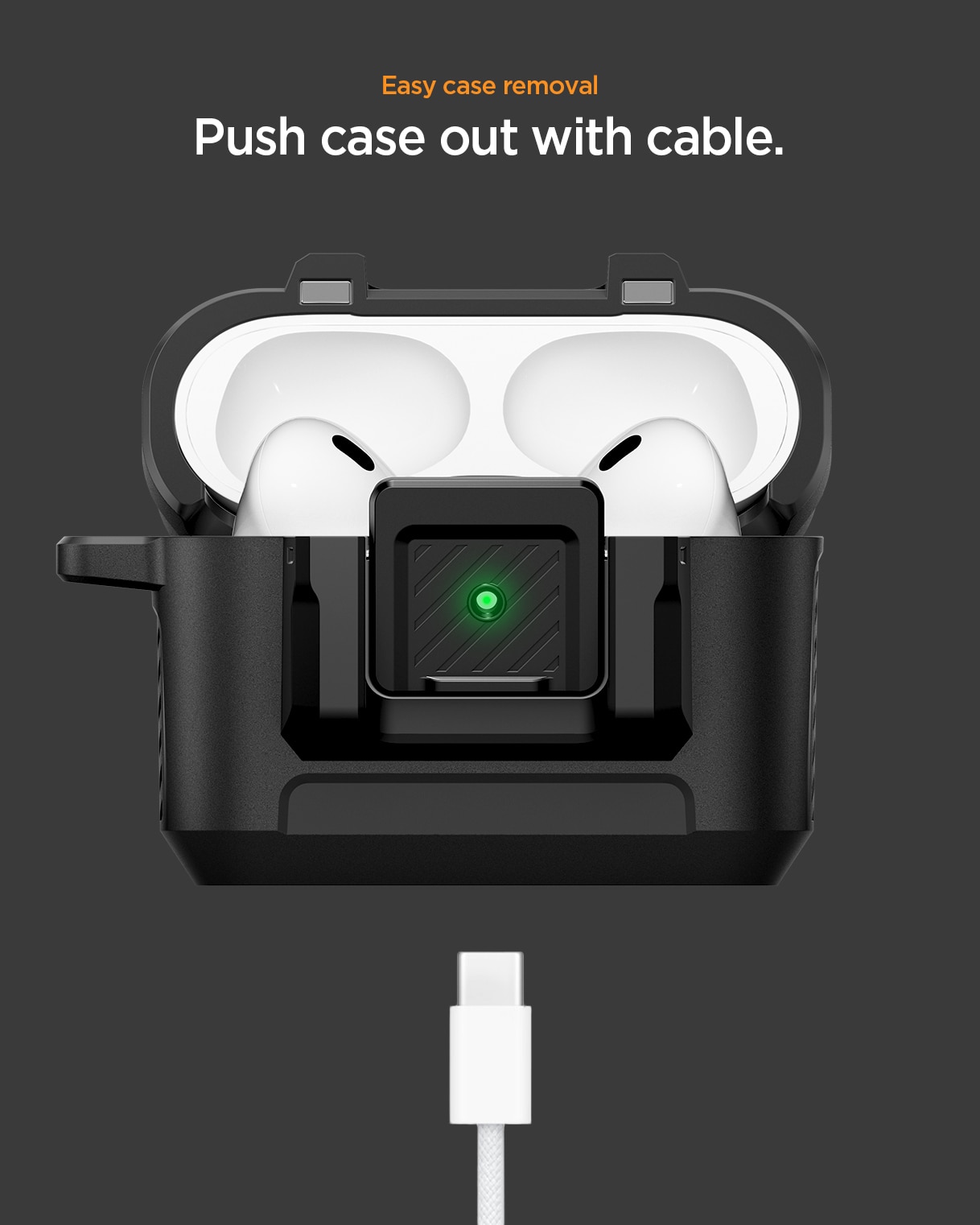 Lock Fit Hoesje Apple AirPods Pro 3 Matte Black