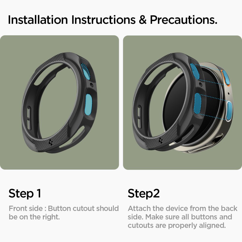 Case Liquid Air Samsung Galaxy Watch 8 44mm Black