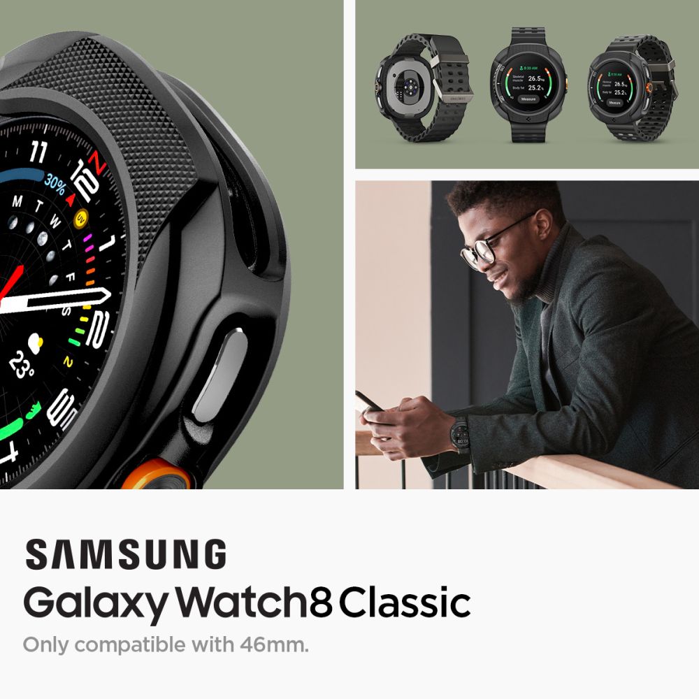 Case Liquid Air Samsung Galaxy Watch 8 Classic Black