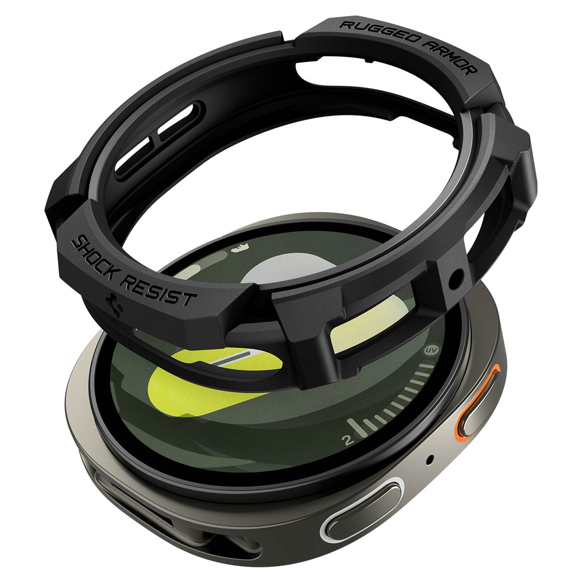 Case Rugged Armor Samsung Galaxy Watch 8 44mm Black