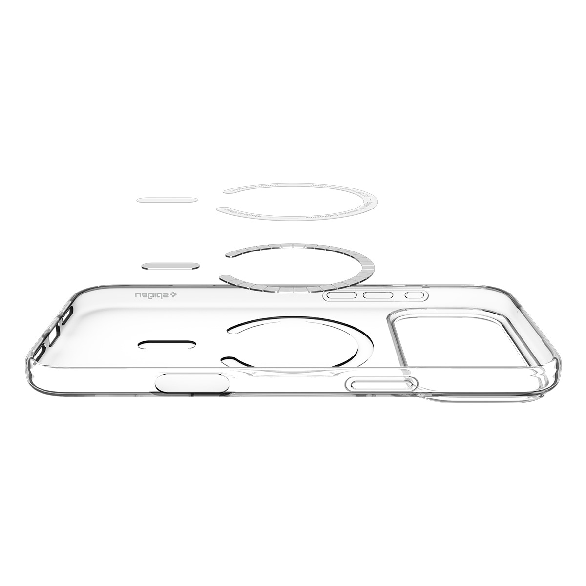 Case Liquid Crystal MagSafe iPhone 17 Pro Max Clear White