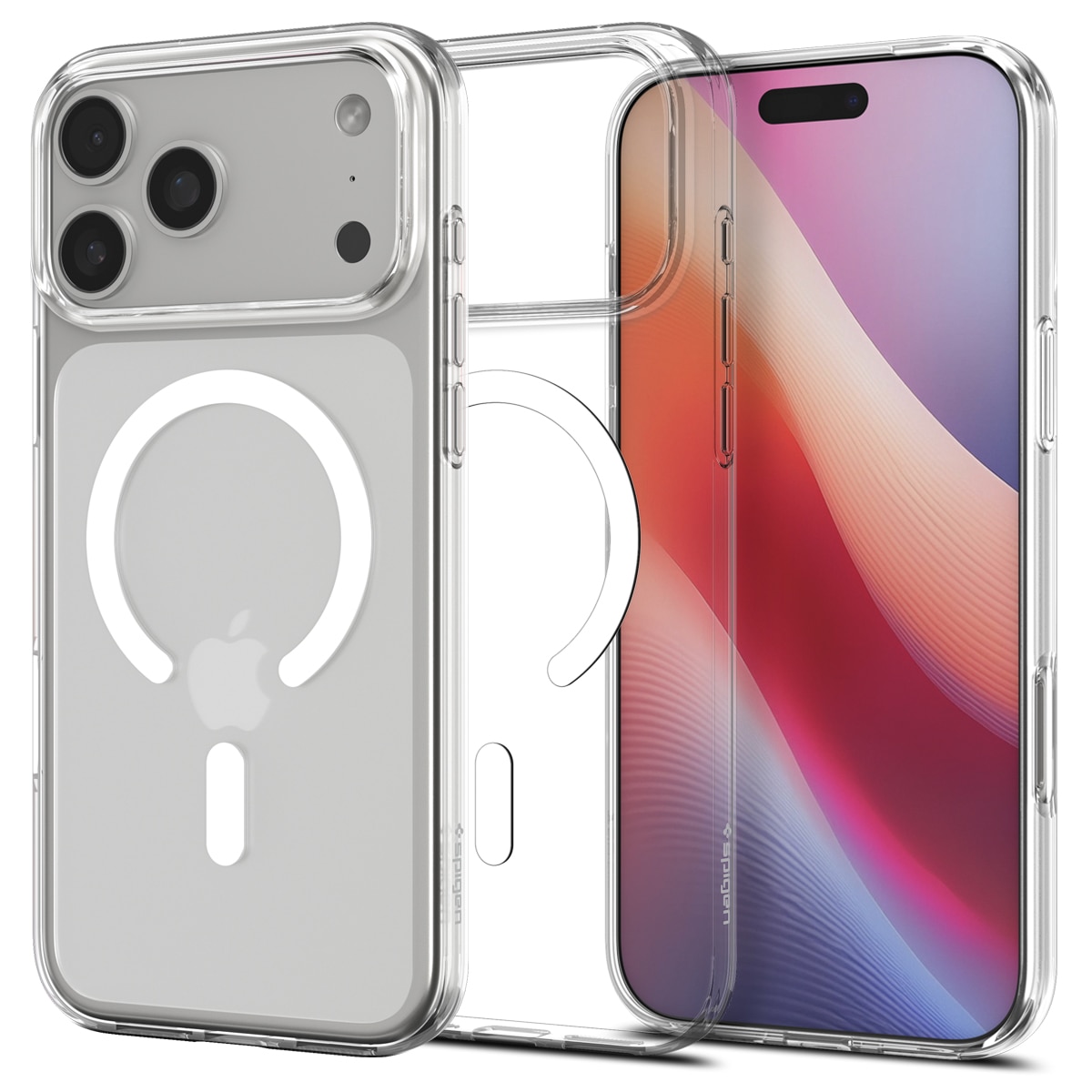 Case Liquid Crystal MagSafe iPhone 17 Pro Clear White