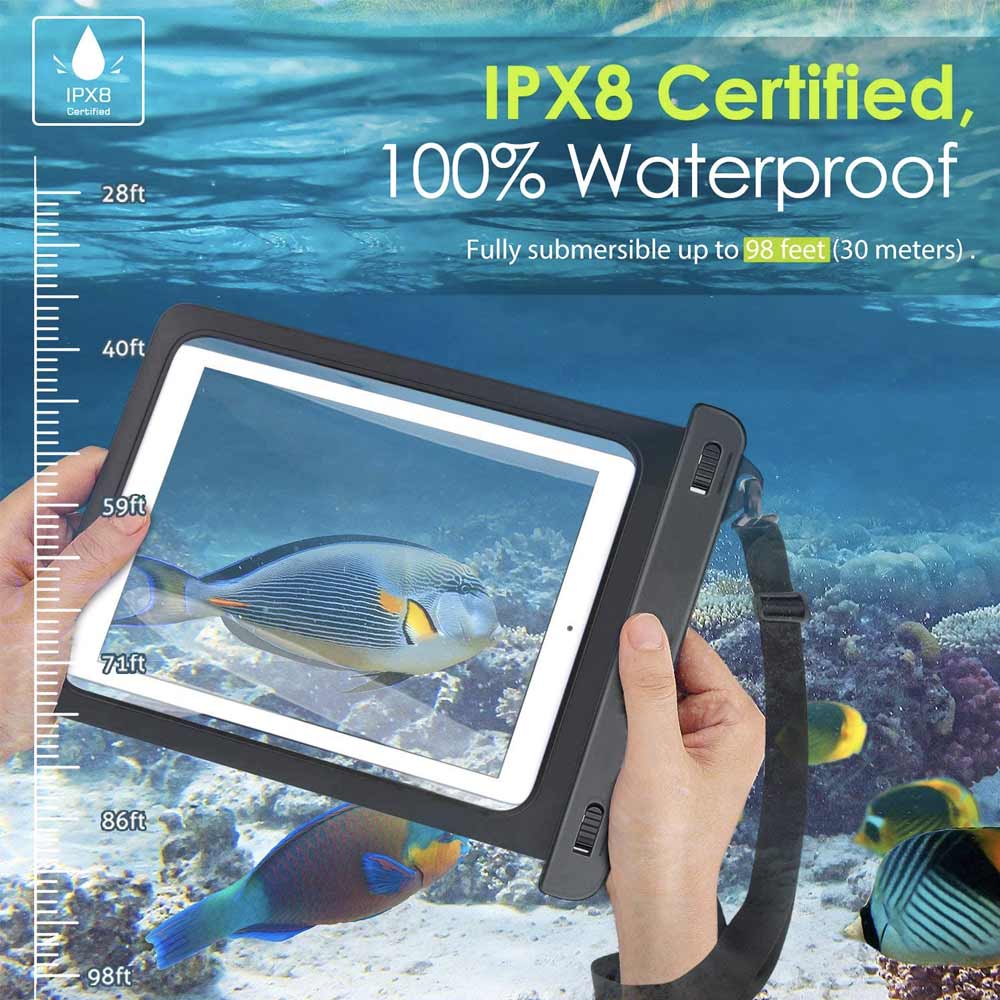 AG-W13 Waterproof Case for Tablets 12" zwart