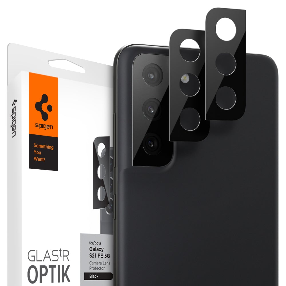 Optik Lens Protector Black (2-pack) Samsung Galaxy S21 FE Zwart