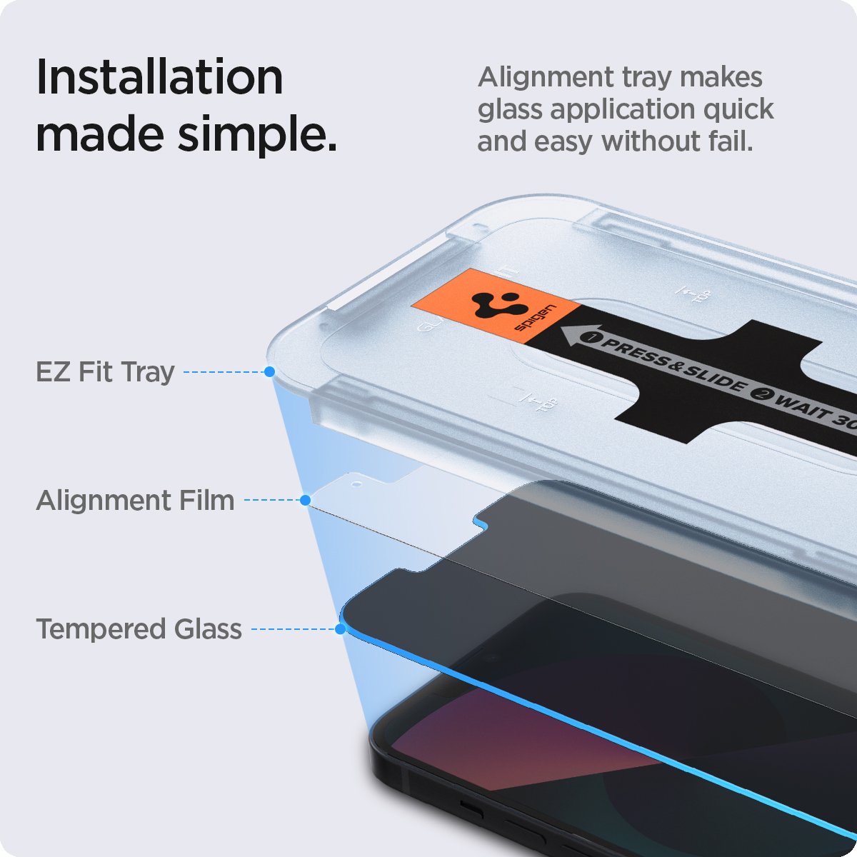 Screen Protector GLAS.tR EZ Fit (2-pack) iPhone 13 Pro