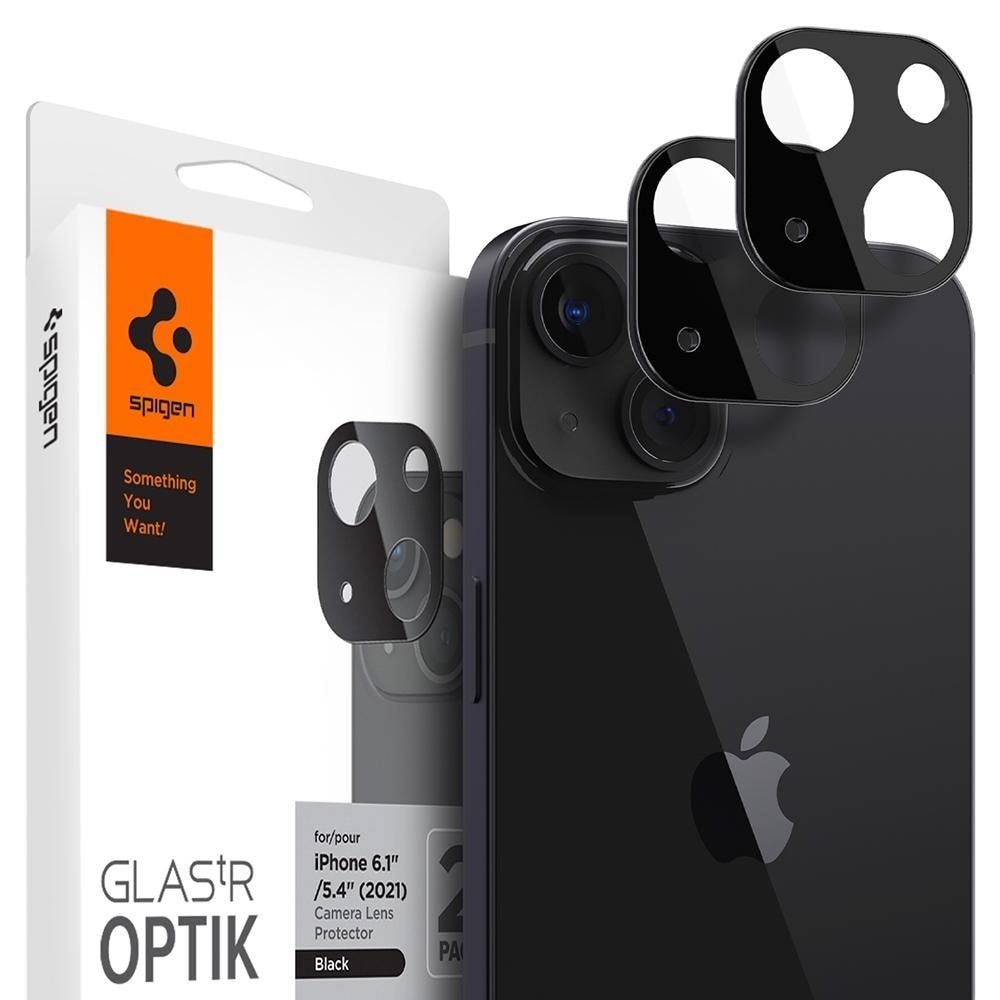 Optik Lens Protector Black (2-pack) iPhone 13 Mini zwart