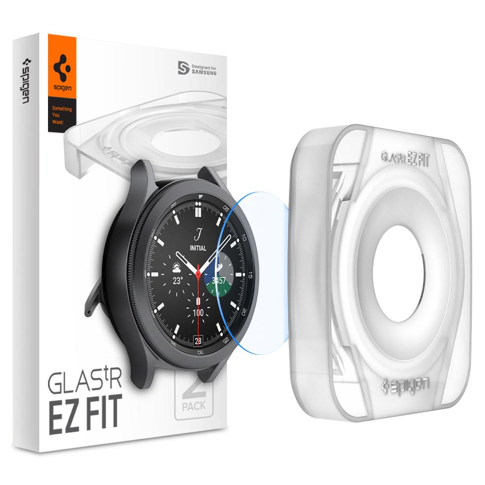 Screen Protector EZ Fit GLAS.tR (2-pack) Samsung Galaxy Watch 4 Classic 42mm