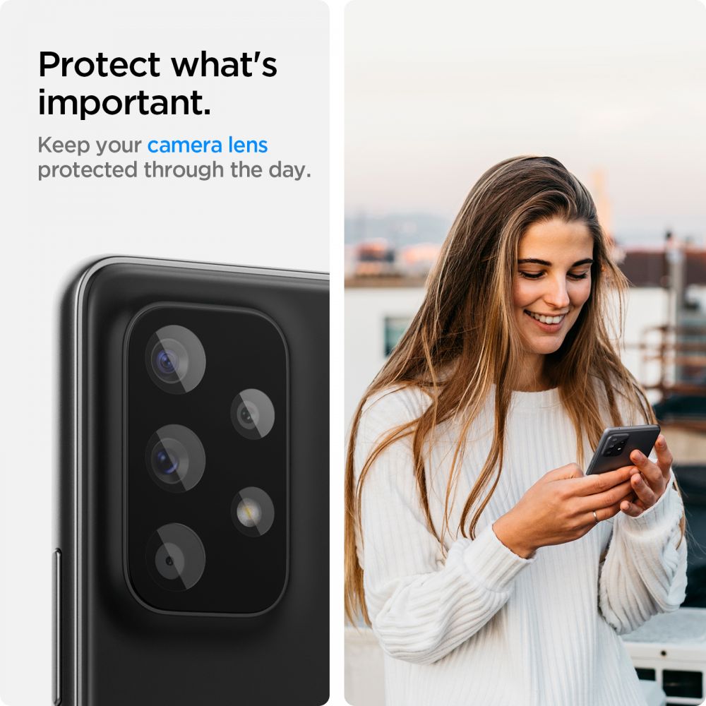 Optik Lens Protector (2-pack) Samsung Galaxy A33/A53/A73 Zwart