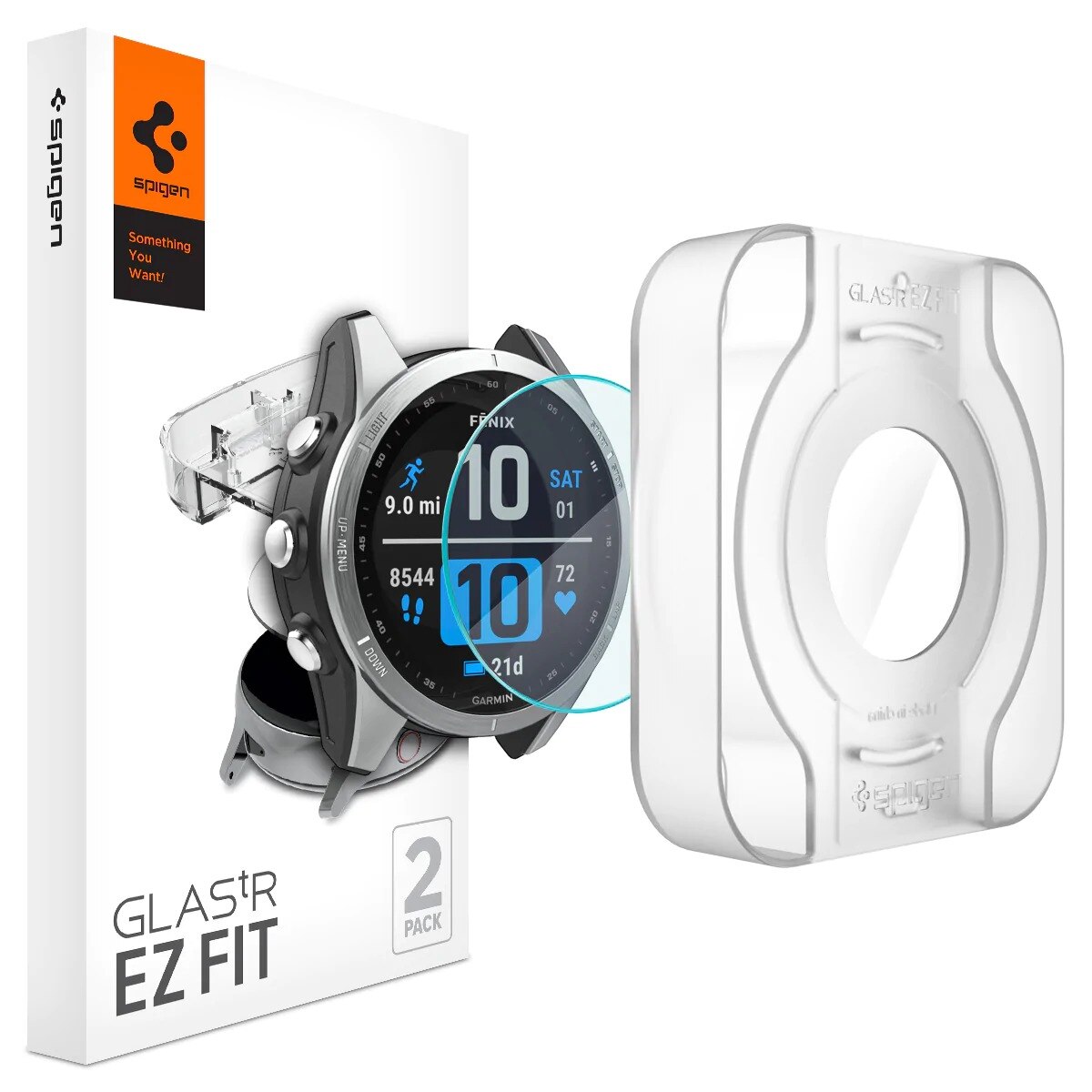 Screen Protector EZ Fit GLAS.tR (2-pack) Garmin Fenix 7S