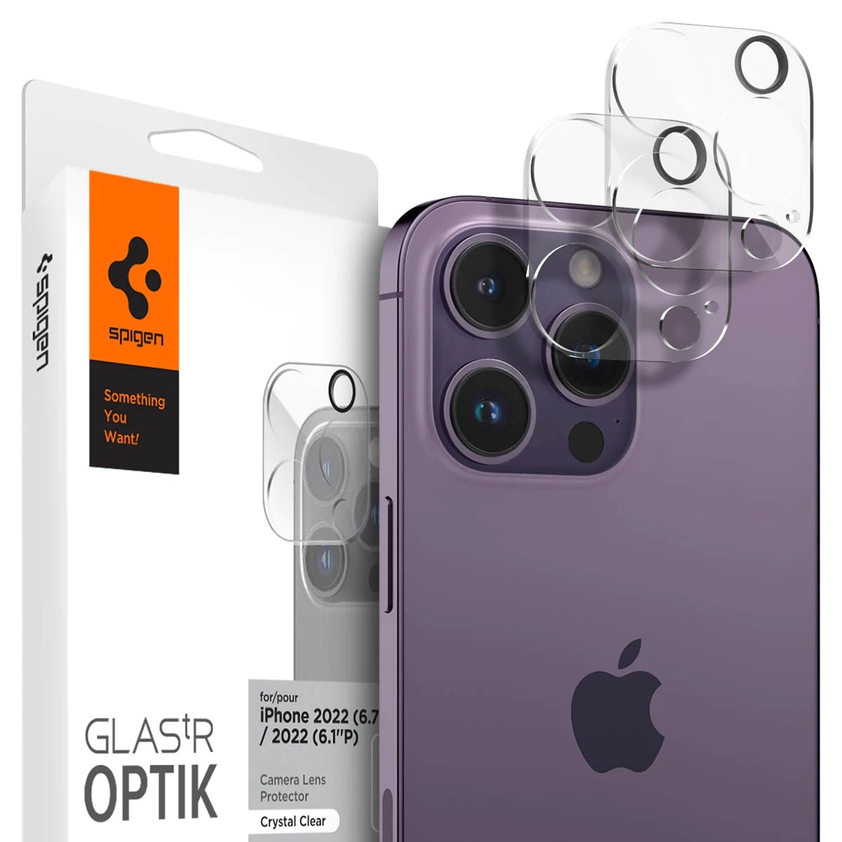 Optik Lens Protector (2-pack) iPhone 14 Pro/14 Pro Max Crystal Clear