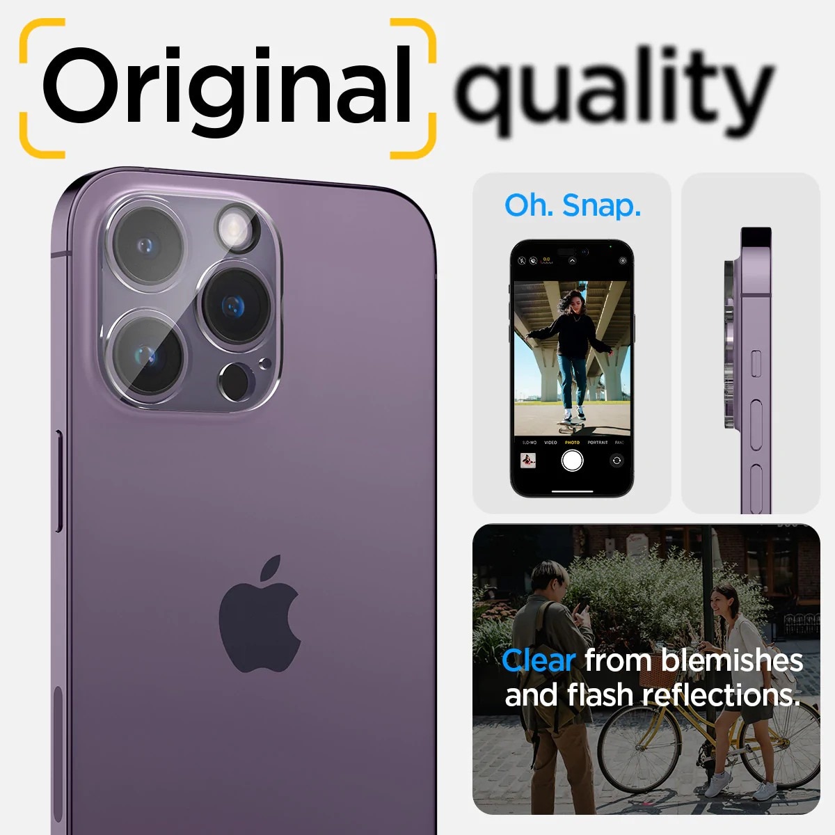 Optik Lens Protector (2-pack) iPhone 14 Pro Crystal Clear