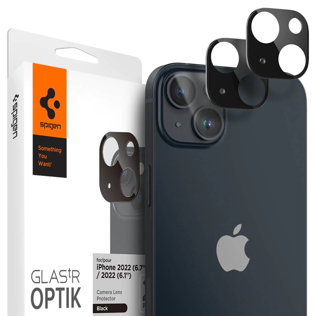 Optik Lens Protector (2-pack) iPhone 14 Plus zwart