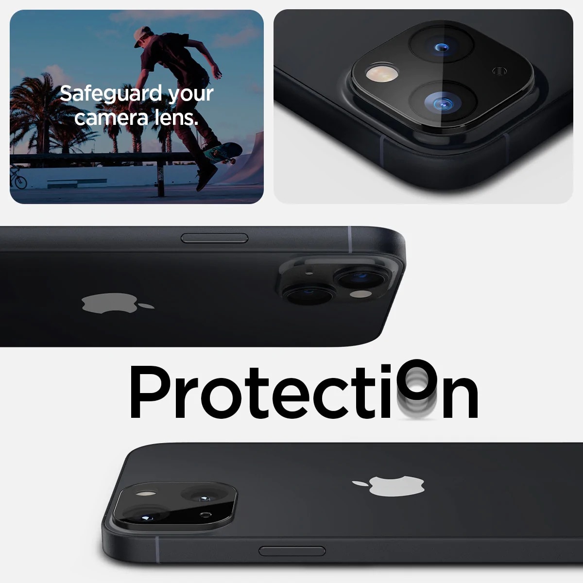 Optik Lens Protector (2-pack) iPhone 14 Plus zwart
