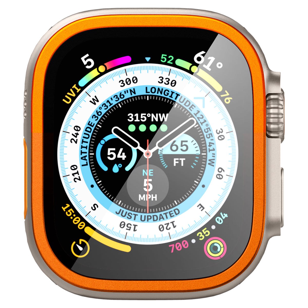Screen Protector Glas.tR Slim Pro Apple Watch Ultra 2 49mm oranje