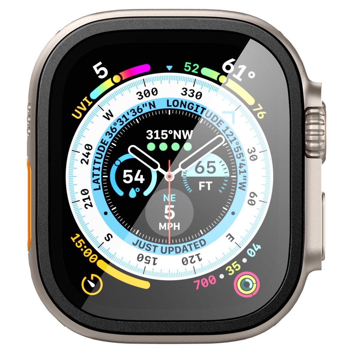 Screen Protector Glas.tR Slim Pro Apple Watch Ultra 2 49mm zwart