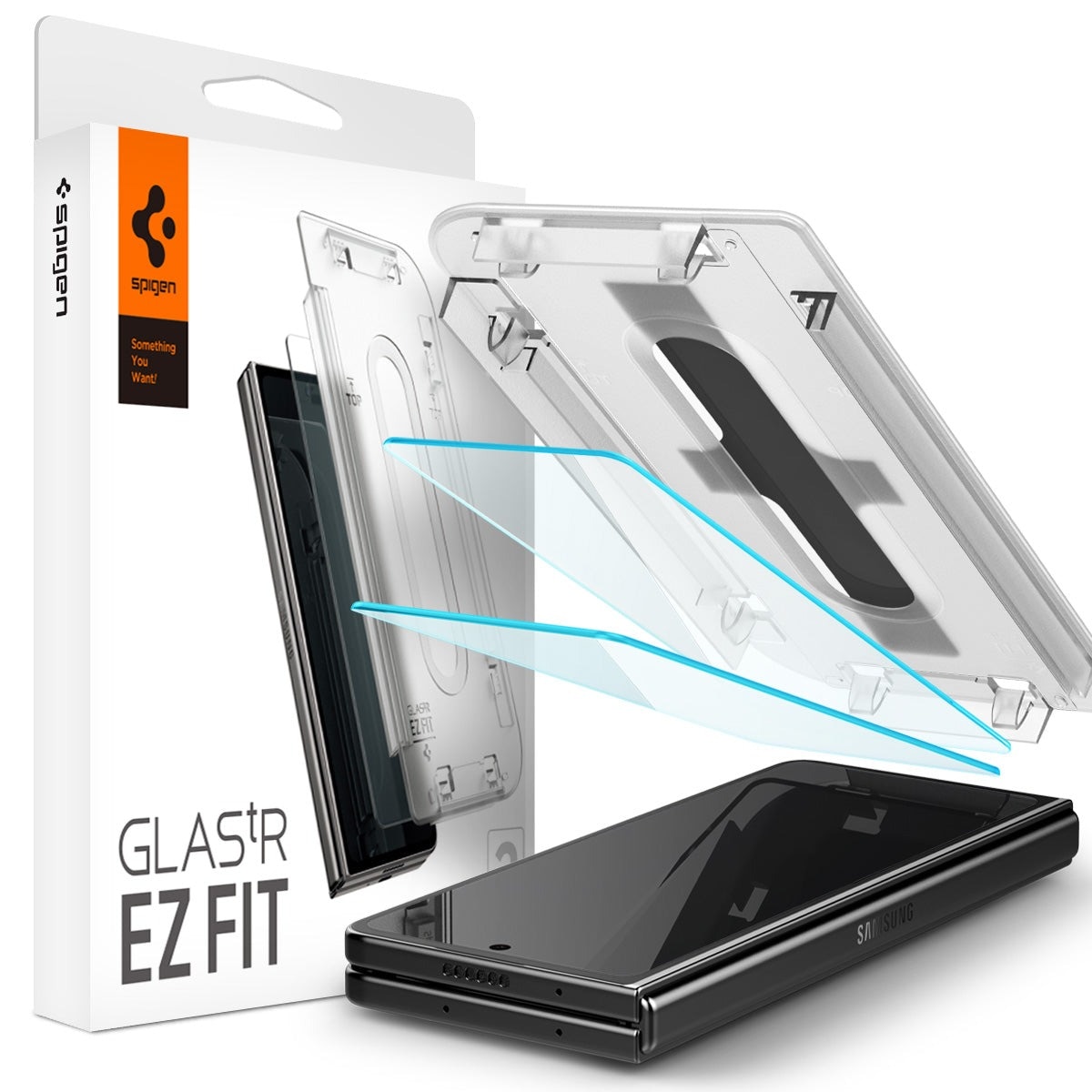 Cover Screen Protector GLAS.tR EZ Fit (2-pack) Galaxy Z Fold 5